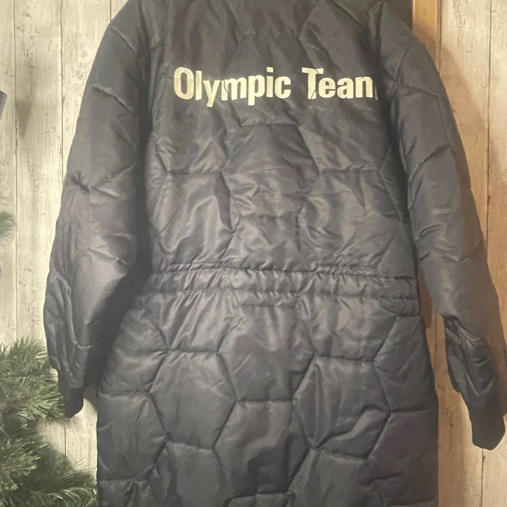 Vintage Adidas D8 F192 Mens XL Black Green Liner Heavy Full Zip Olympic No Hood